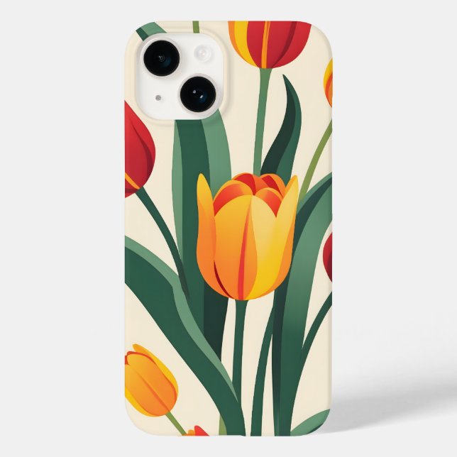 Coques Case-Mate iPhone Illustration Bold Tulip (Verso)