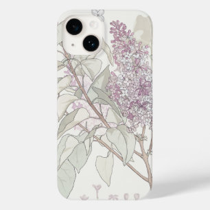 Coque Case-Mate iPhone Illustration botanique de Lilac —