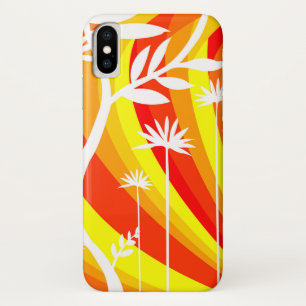 Case-Mate iPhone Case Illustration botanique orange et blanc