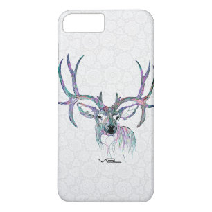 Coque Case-Mate Pour iPhone Illustration Colorée De Cerfs Avec Grosses Cornes