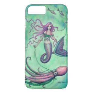 Coque Case-Mate iPhone Illustration d'art fantastique de sirène et de pie