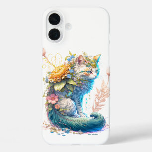 Coque Pour iPhone 16 Plus Illustration d'artiste majestic Kitty Cat
