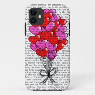 Coques Pour iPhone Illustration de ballon de coeur de Valentine