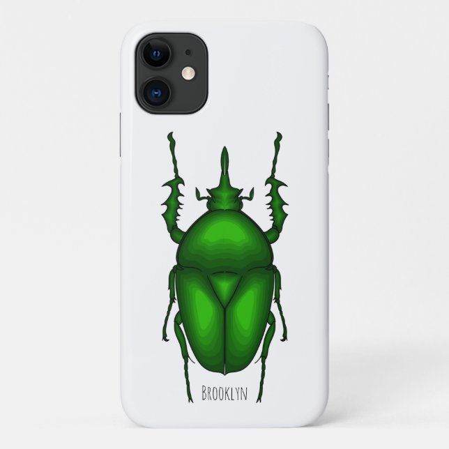 Coques Case-Mate iPhone Illustration de bug Mecynorhina torquata (Dos)