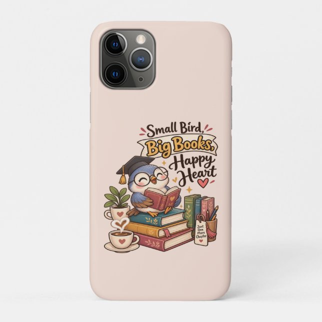 Coques Case-Mate iPhone Illustration de cahier de lecture de chouette mign (Dos)