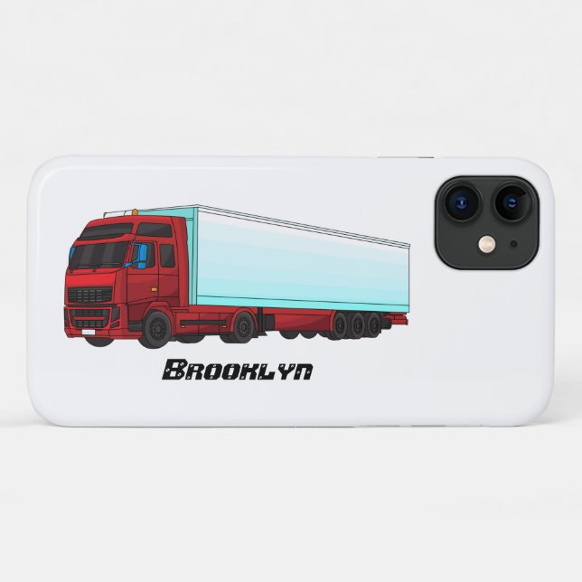 Coques Case-Mate iPhone Illustration de camion roumain (Dos (Horizontal))