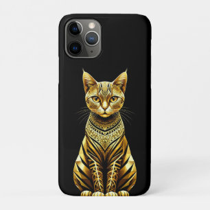 Case-Mate iPhone Case Illustration de chat doré orné