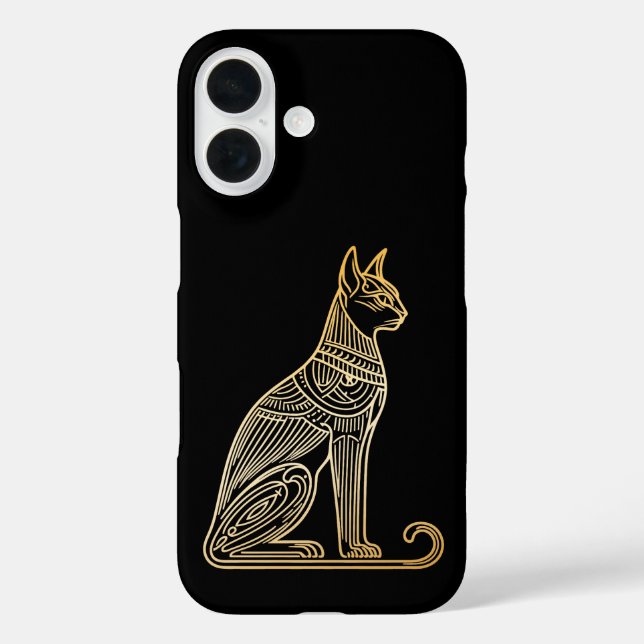 Coques Case-Mate iPhone Illustration de chat doré pour les amateurs de cha (Verso)