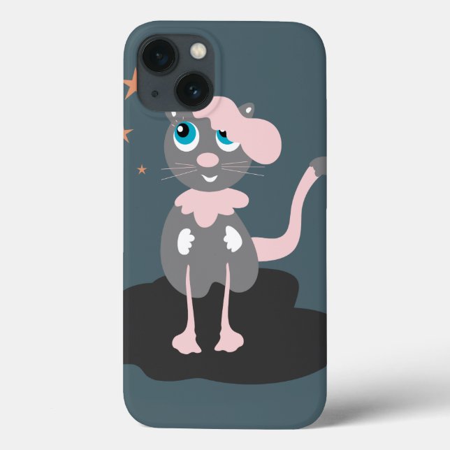 Coques Case-Mate iPhone Illustration de chat pour enfants, mignon kitty de (Verso)