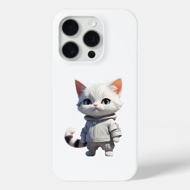Coques Case-Mate iPhone Illustration de chats cool et adorables (Verso)