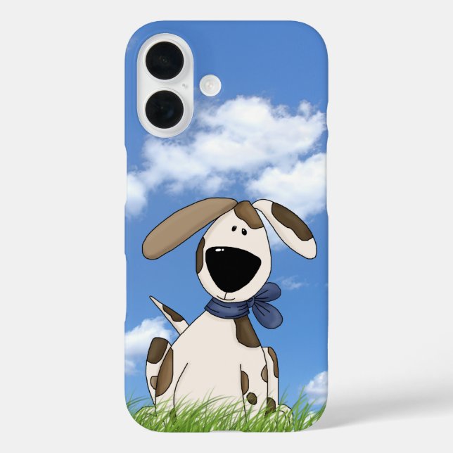 Coques Case-Mate iPhone illustration de chien mignon dans l'herbe (Verso)