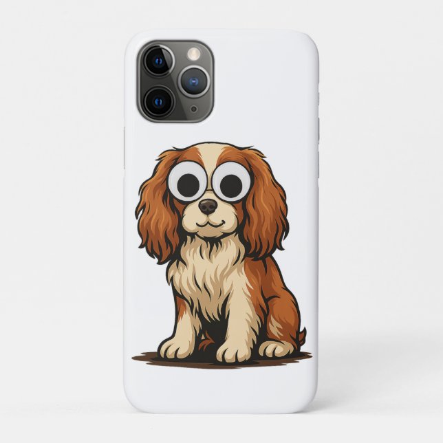 Coques Case-Mate iPhone Illustration de chiot aux yeux globuleux mignon (Dos)