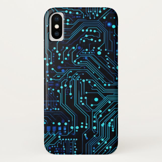 Coques Case-Mate iPhone Illustration de conception de carte de circuit Cus (Dos)