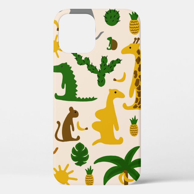 Coques Case-Mate iPhone Illustration de couleur pastel dessinée à la main  (Verso)