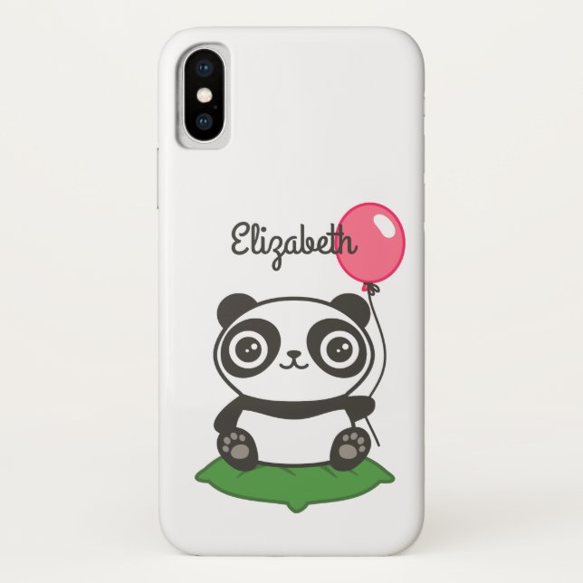 Coques Case-Mate iPhone Illustration de Cute Panda (Dos)