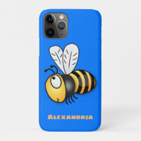 Illustration de dessin animé d'abeilles joyeux