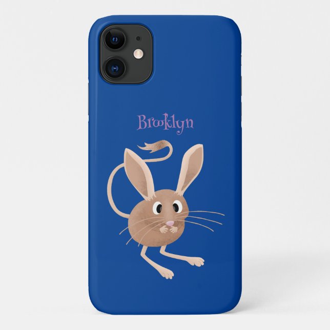 Coques Case-Mate iPhone Illustration de dessin animé de jerboa aux longues (Dos)