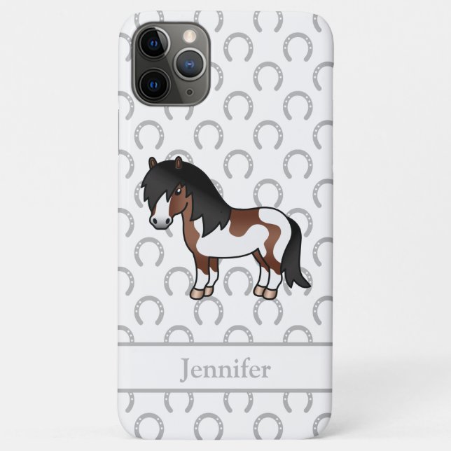 Coques Case-Mate iPhone Illustration de dessin animé de poney Shetland Pin (Dos)