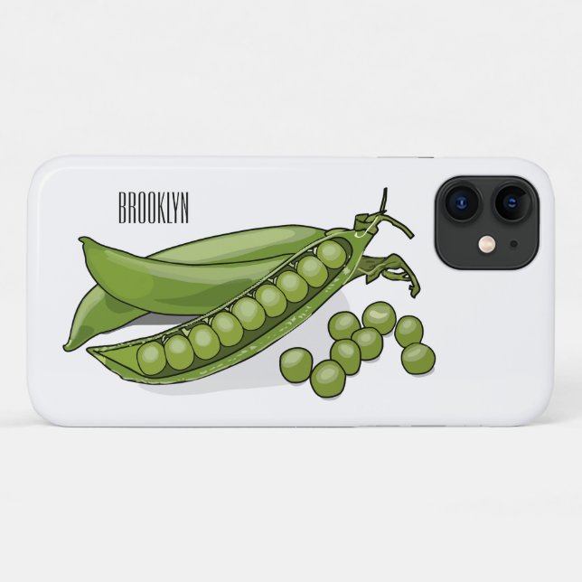 Coques Case-Mate iPhone Illustration de dessin de pois (Dos (Horizontal))