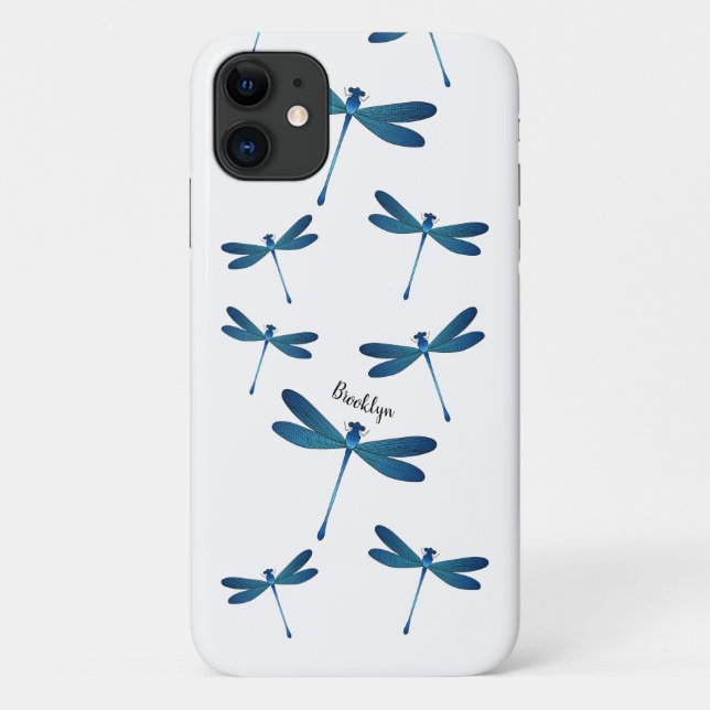 Coques Case-Mate iPhone Illustration de dragonfly (Dos)