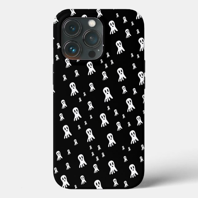 Coques Case-Mate iPhone Illustration de fantôme gothique effrayant (Verso)