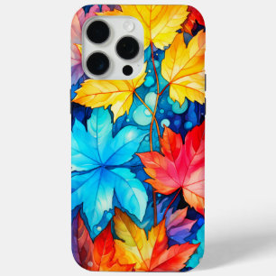 Coque Case-Mate iPhone Illustration de feuilles d'automne tombées vibrant