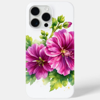 Coque Case-Mate iPhone Illustration de fleur aquarelle violette 