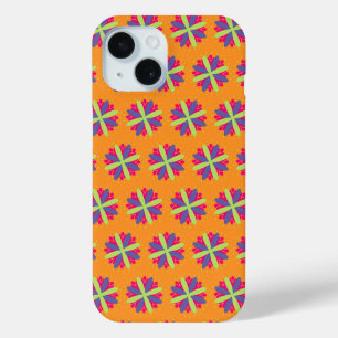 Coque Case-Mate iPhone illustration de formes florales orange