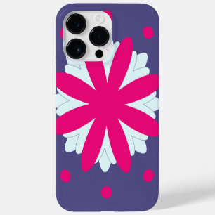 Coque Case-Mate iPhone Illustration de formes florales violettes et roses