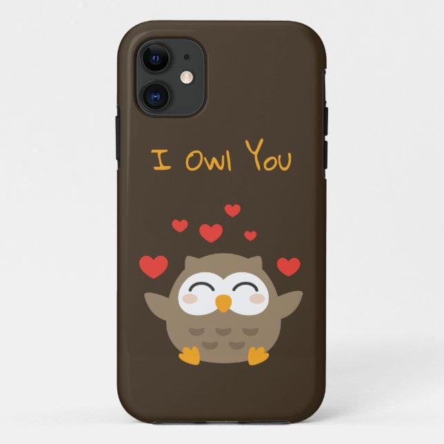 Coques Case-Mate iPhone Illustration de I Owl You (Dos)
