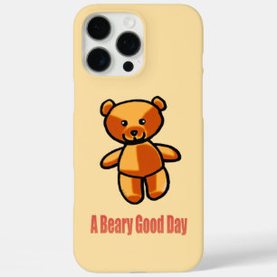 Coque iPhone 16 Pro Max Illustration de jeu de mots d'ours en peluche de d
