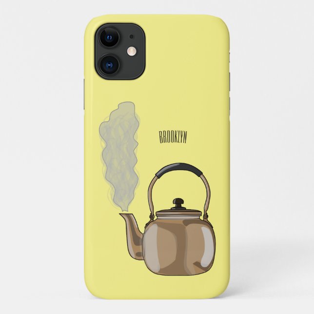 Coques Case-Mate iPhone Illustration de la bouilloire à thé ou à thé (Dos)