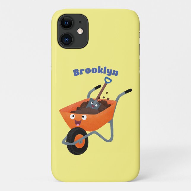 Coques Case-Mate iPhone Illustration de la brouette en brouette orange trè (Dos)