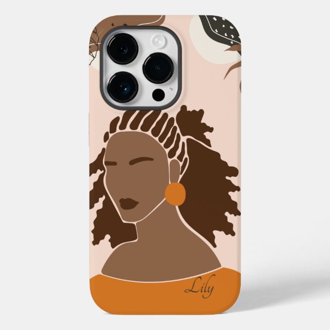 Coques Case-Mate iPhone Illustration de la femme Boho Abstraite, Boho Chic (Verso)
