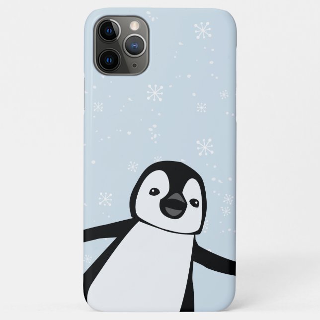 Coques Case-Mate iPhone Illustration de la neige hivernale d'un boo Cute P (Dos)