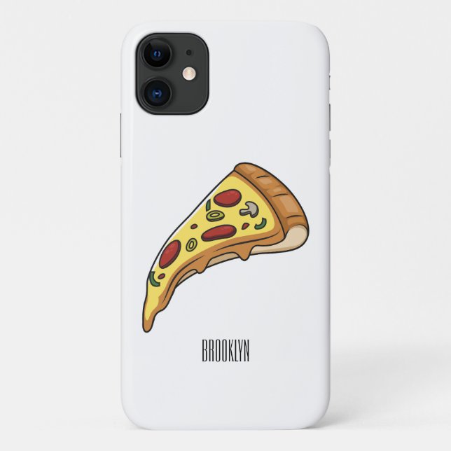 Coques Case-Mate iPhone Illustration de la pizza (Dos)