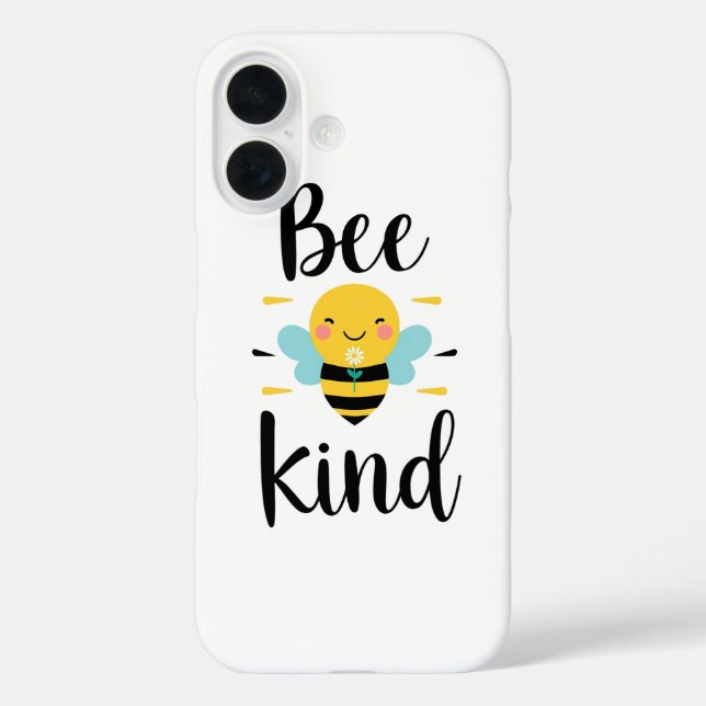 Coques Case-Mate iPhone Illustration de l'abeille fantaisiste et gentille (Verso)