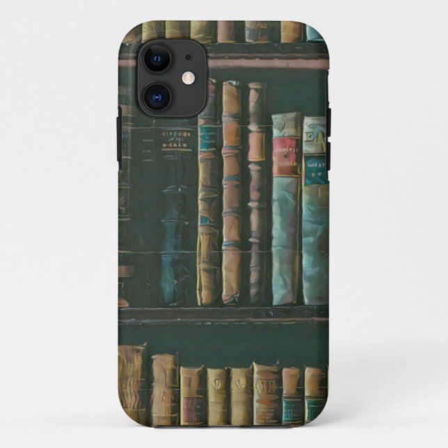Coques Case-Mate iPhone Illustration de l'amoureux de bibliothèque (Dos)