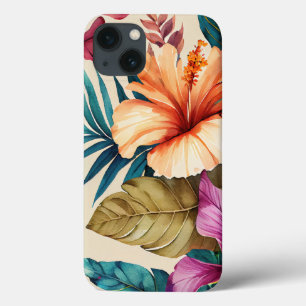Case-Mate iPhone Case Illustration de l'aquarelle feuille d'Hibiscus Coq