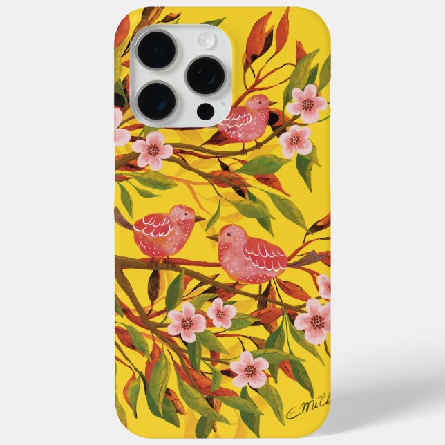 Coques Case-Mate iPhone Illustration de l'aquarelle Spring Song (Verso)