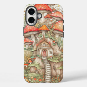 Coque Pour iPhone 16 Plus Illustration de l'habillage du champignon créatif 