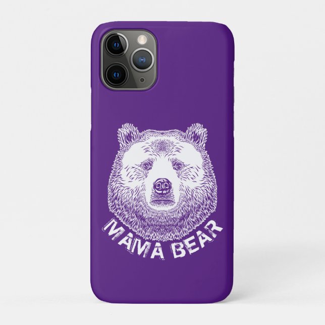 Coques Case-Mate iPhone Illustration de Mama Bear, Hand Drag (Dos)