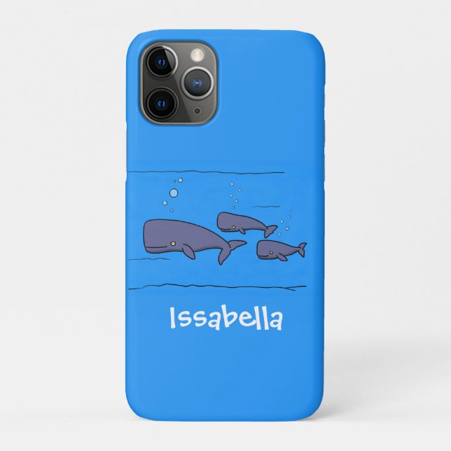 Coques Case-Mate iPhone Illustration de mignonne migratrice de baleines à  (Dos)