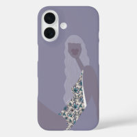 Illustration de mode Femme chic Violet Art moderne