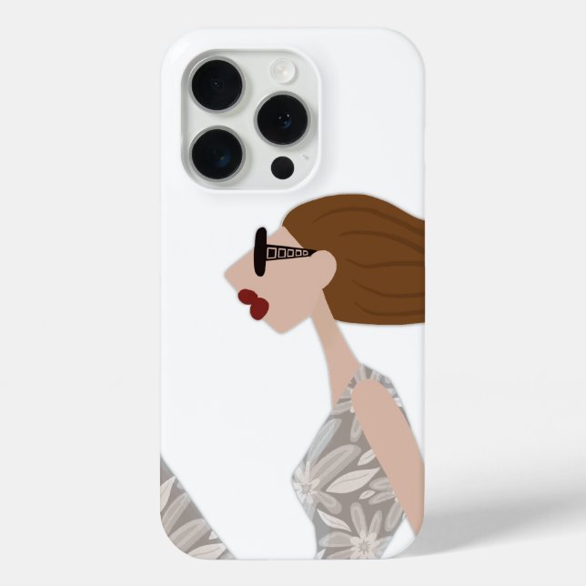 Coques Case-Mate iPhone Illustration de mode ultra décontractée et chic (Verso)