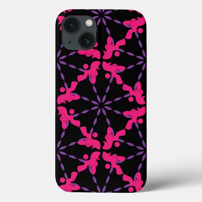 Coques Case-Mate iPhone Illustration de motif de caniche personnalisable  (Verso)