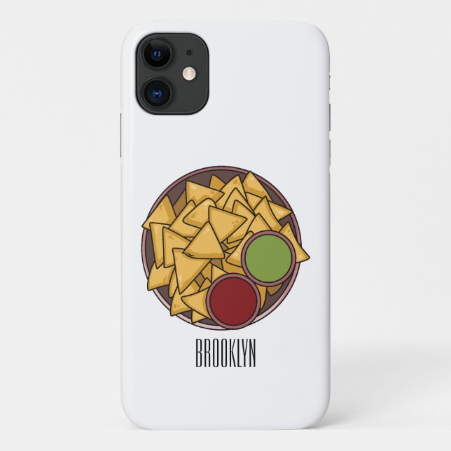 Coques Case-Mate iPhone Illustration de Nachos (Dos)