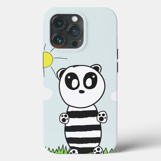Coques Case-Mate iPhone Illustration de Panda Mignon (Verso)