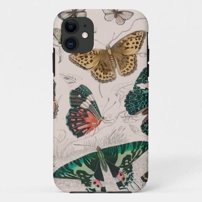 Coques Case-Mate iPhone Illustration de papillon antique : 1820 Orfèvre (Dos)