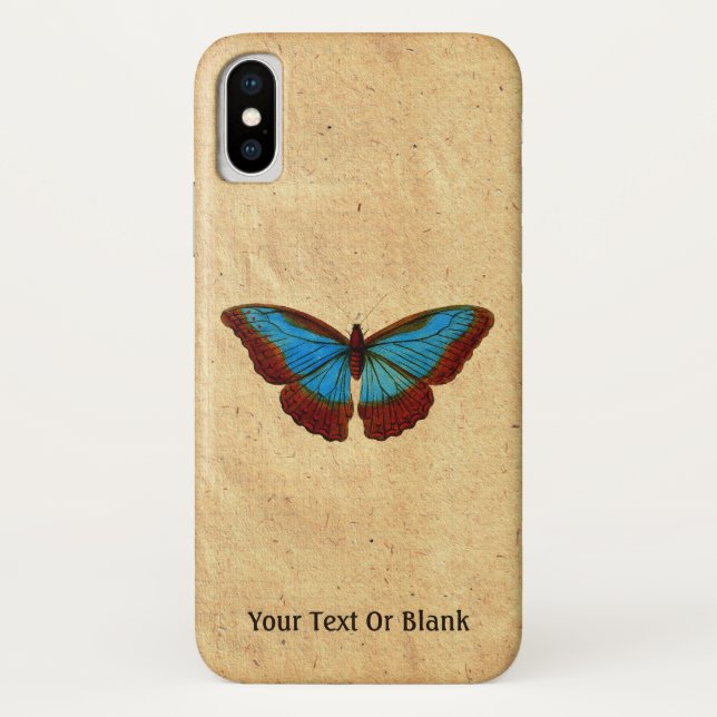 Coques Case-Mate iPhone Illustration de papillon vintage (Dos)